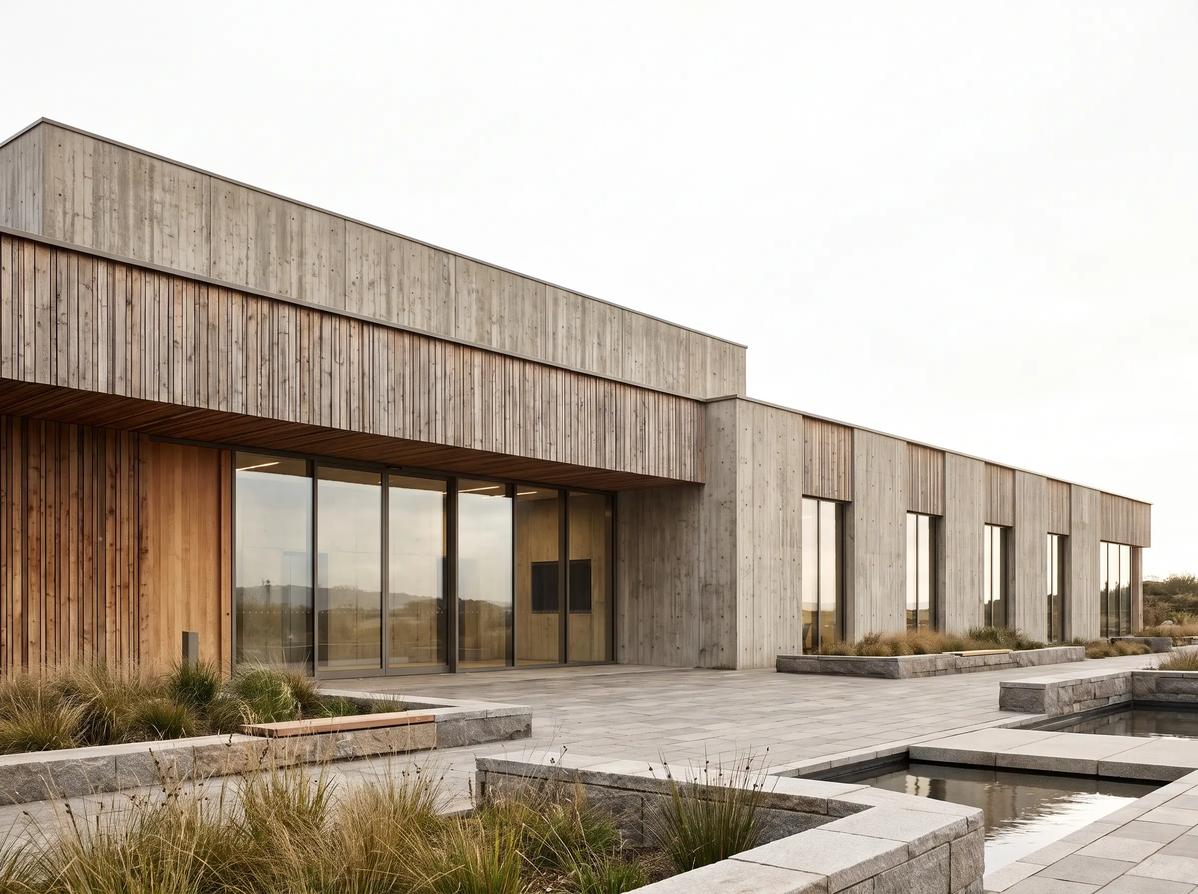Competition exterior · white sky