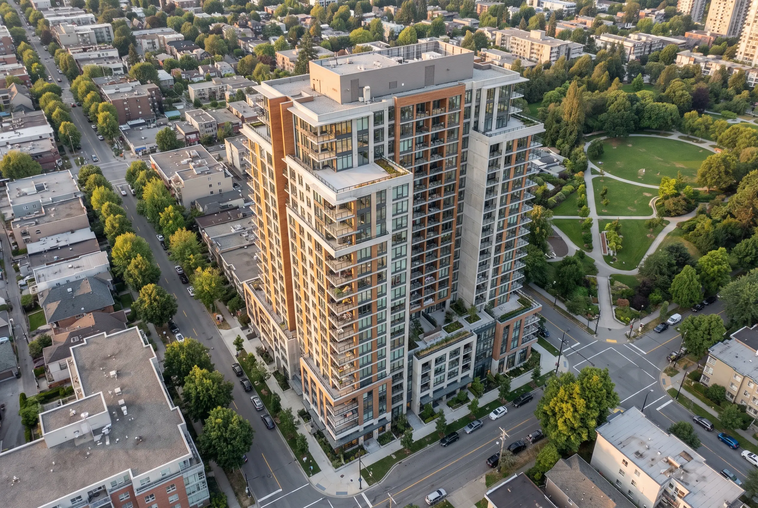 Apartment tower · aerial