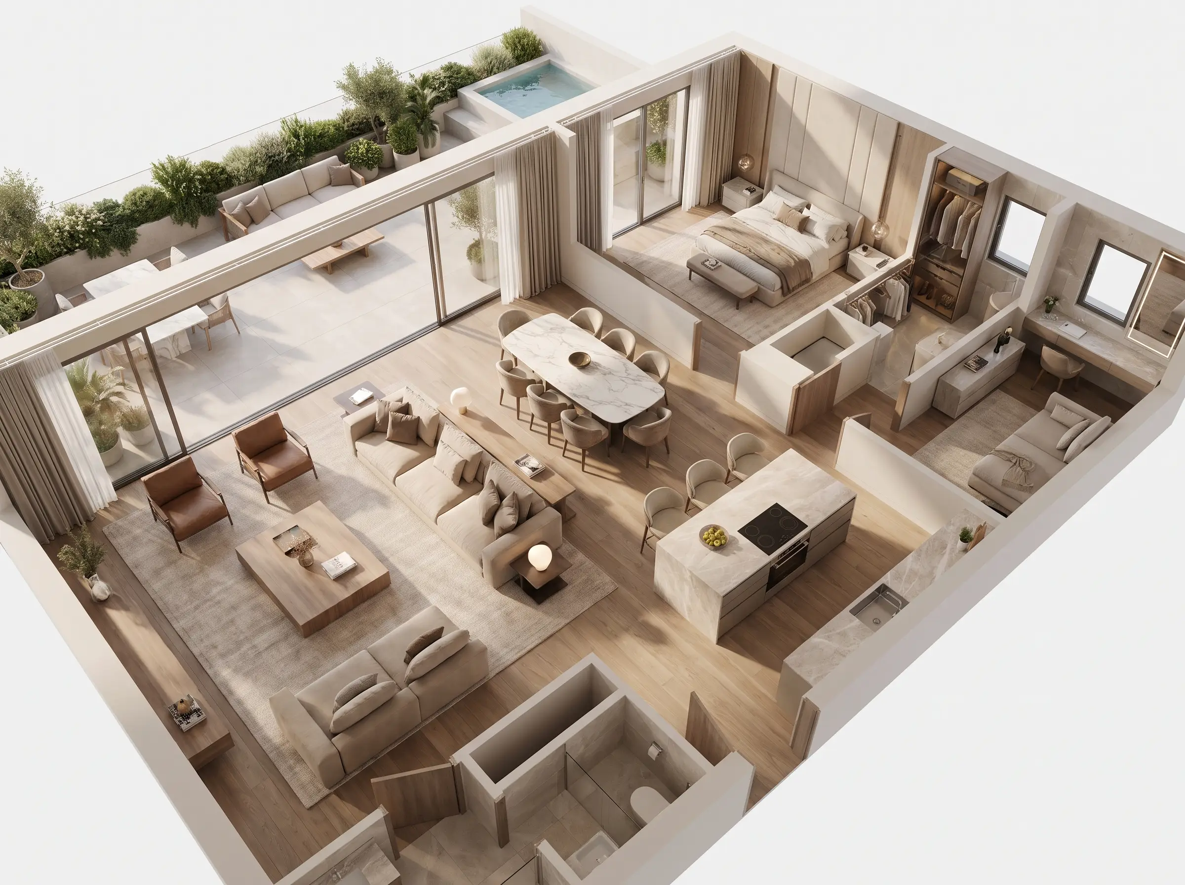 Penthouse · furnished plan