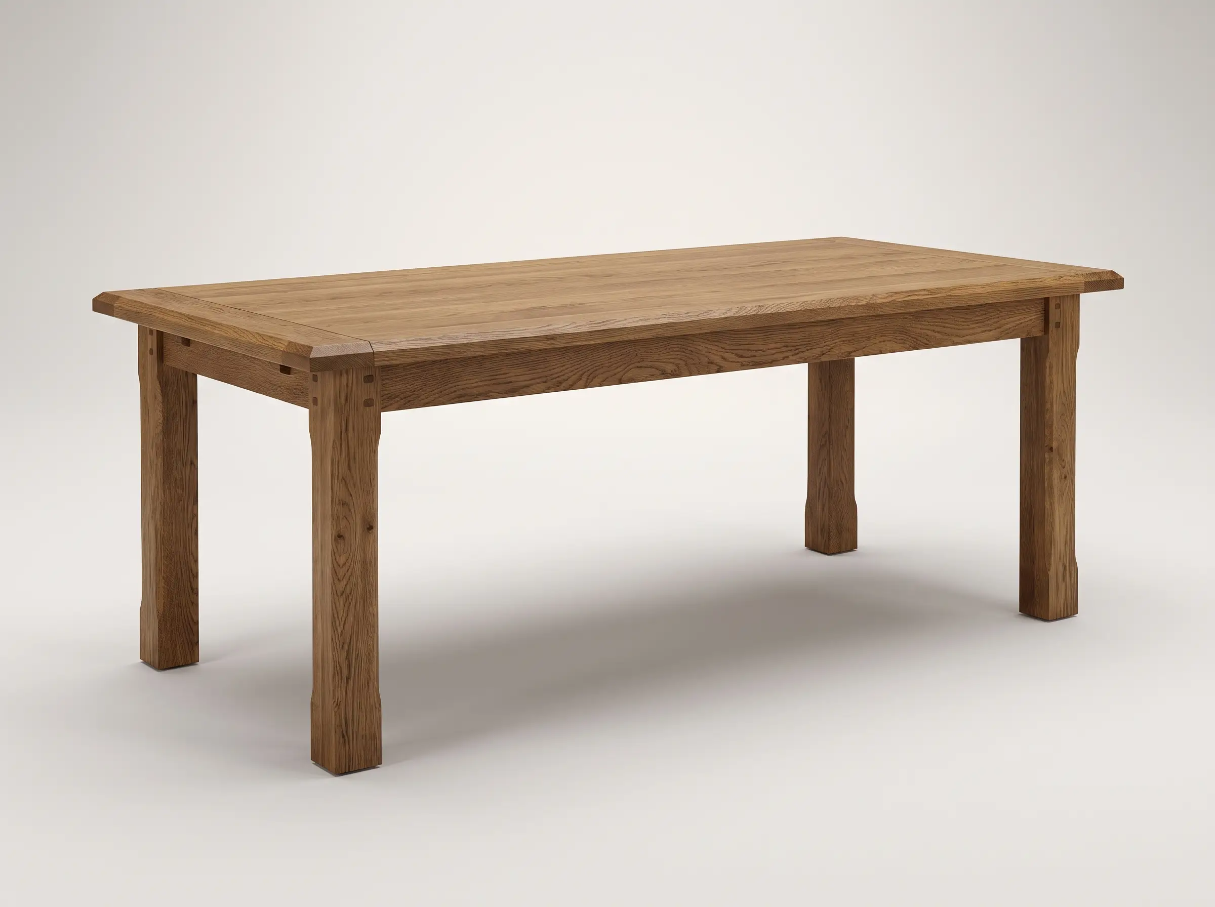 Dining table · oak grain detail