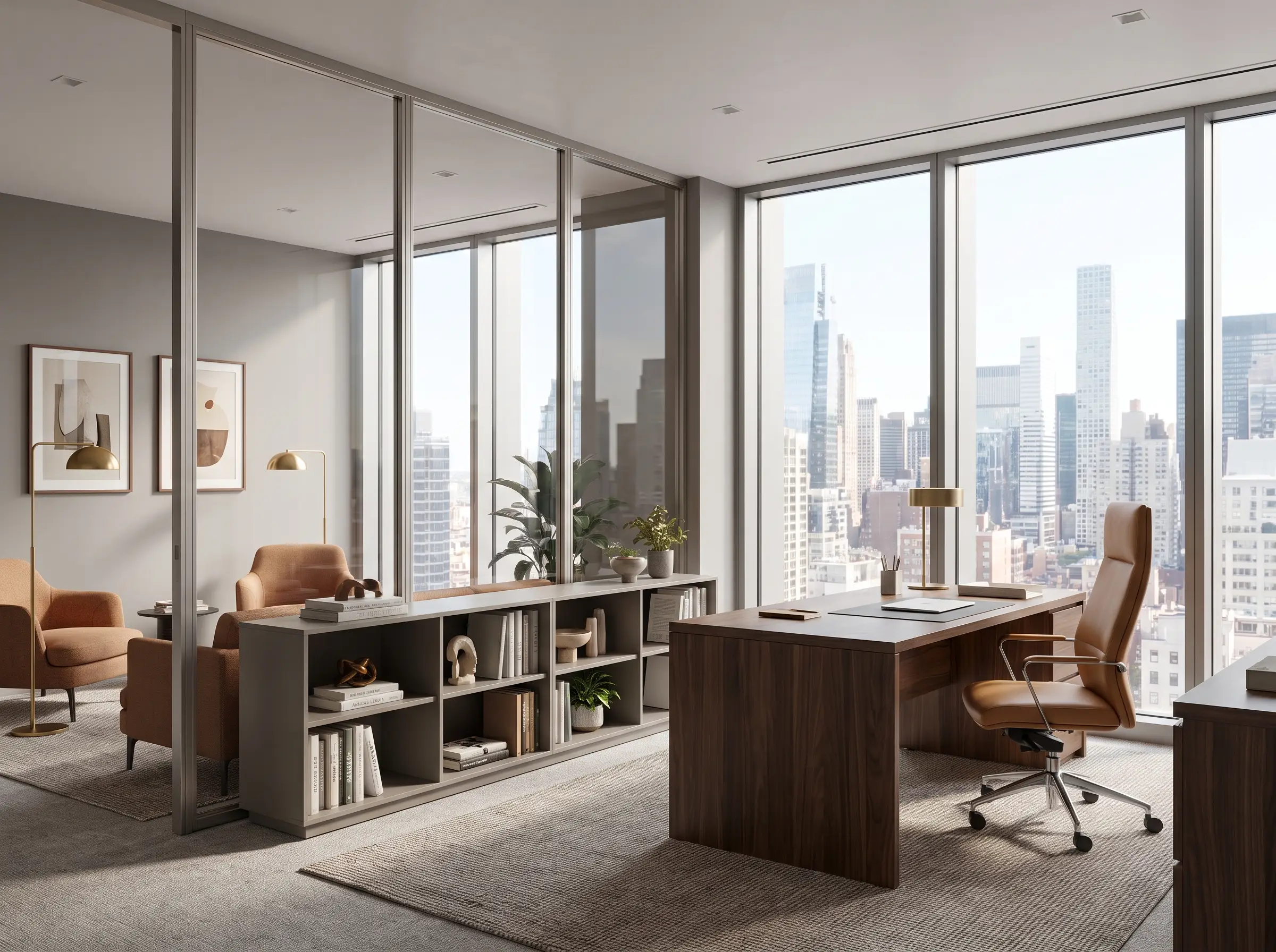 Executive office · glass partition