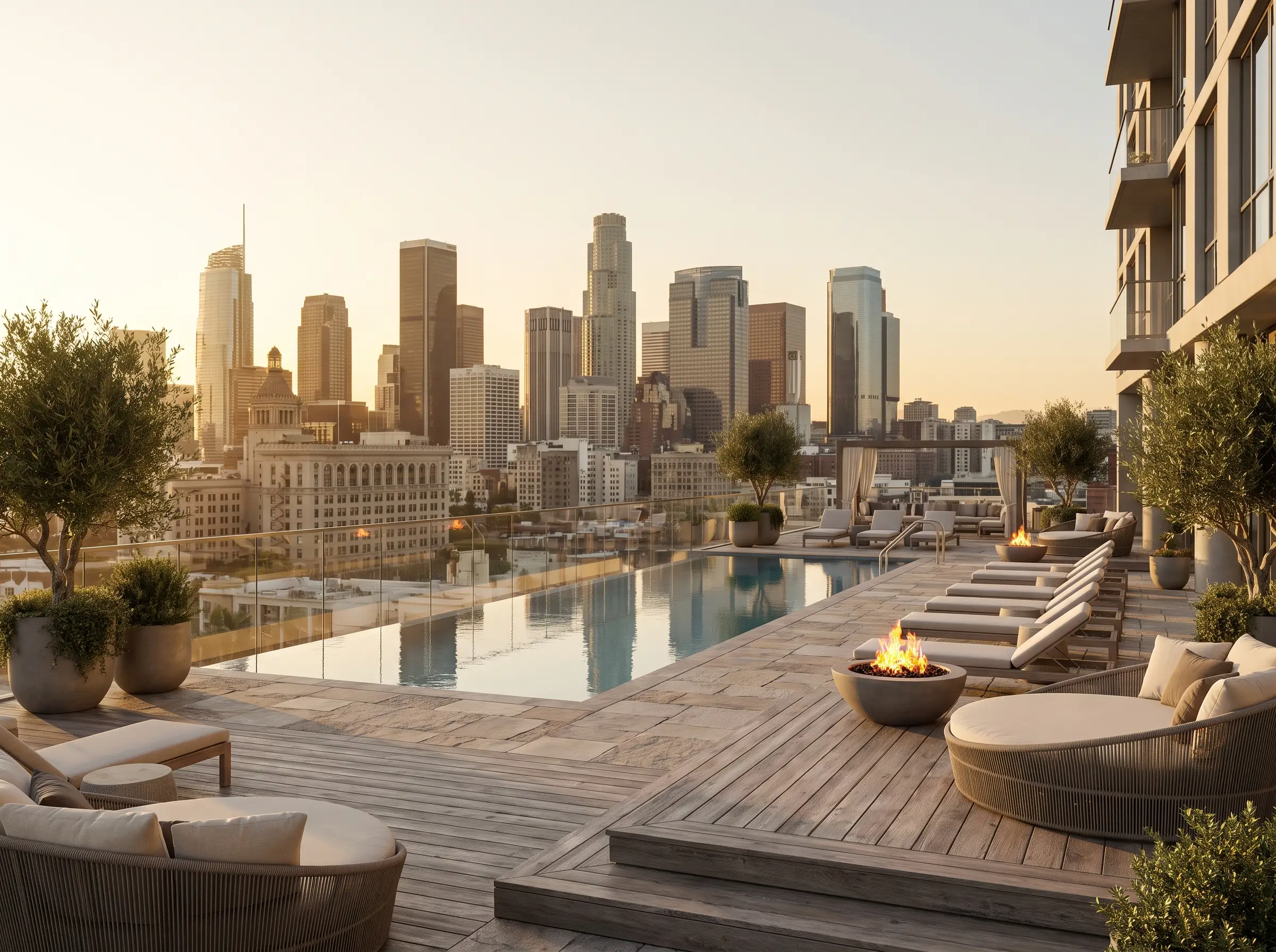 Amenity deck · pool & lounge
