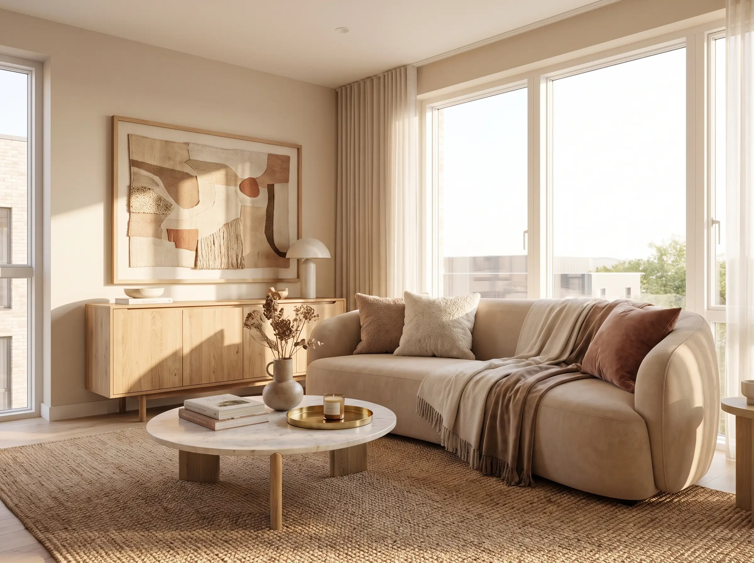 Show-home living room